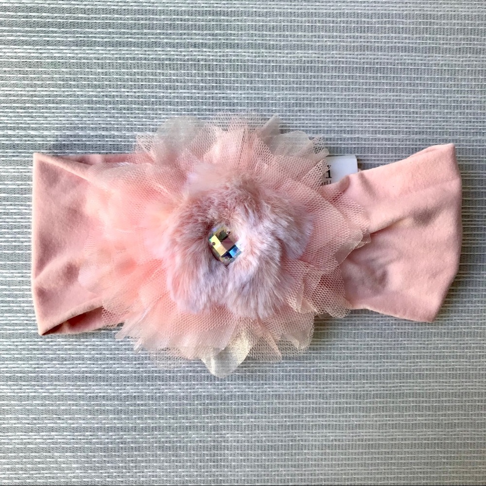 *NEW* CHILDREN’S PLACE Pink Flower Headwrap